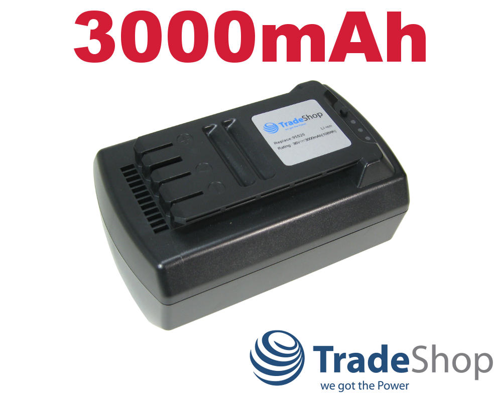 AKKU 36V 3000mAh Li-Ion für Güde Akku-Rasenmäher 370/36 95540 95650