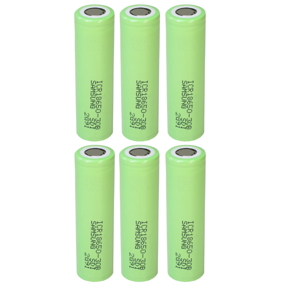 6x Samsung Li-Ion Akku Industrie-Zelle ICR18650-30B 3000mAh 3,6V/3,7V