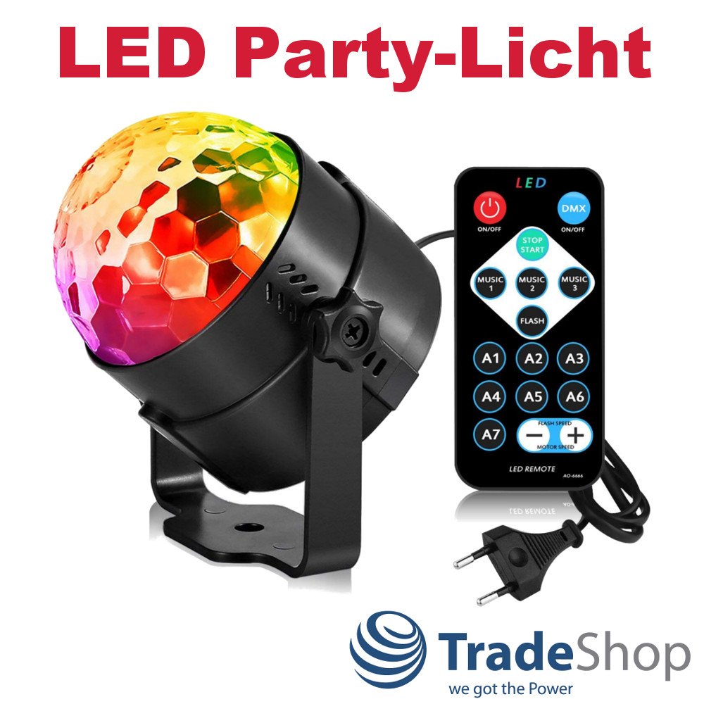 LED Party Licht mit Fernbedienung / Lichtwechsel im Musiktakt