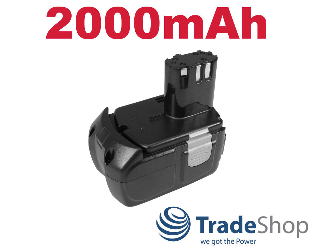 2x Akku 2000mAh 14,4V ersetzt HITACHI BCL1415 BCL1430 EBL1430 326236