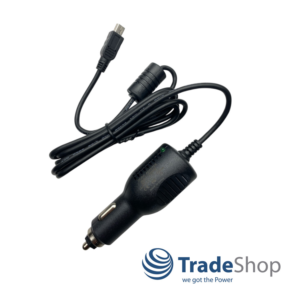 Mini USB KFZ-Ladekabel 5V 2A mit TMC Antenne für Navigon TomTom Garmin Falk