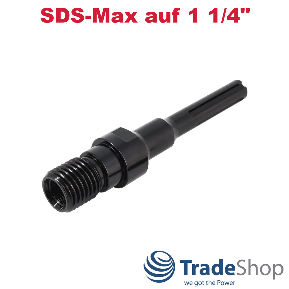 Bohrkronen Adapter SDS-Max auf 1 1/4" UNC für Diamantbohrkronen Kernbohrer