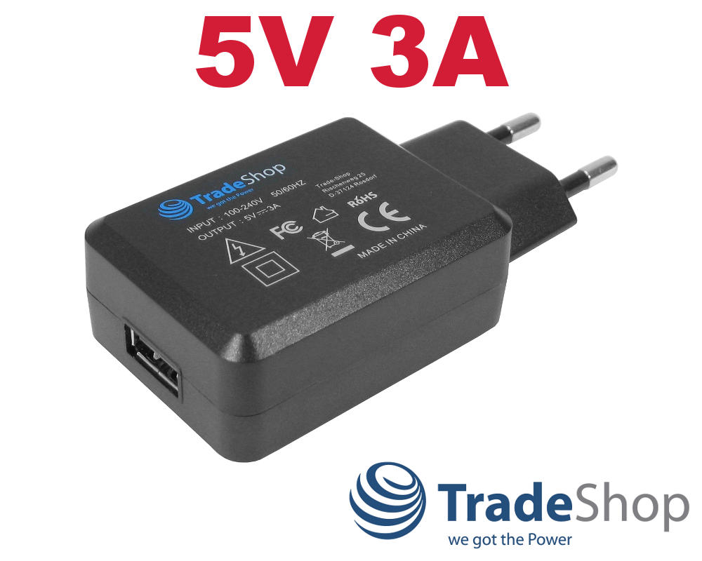 Universal 5V/3A Ladegerät Netzteil USB Port Adapter für die Steckdose Ladestecker