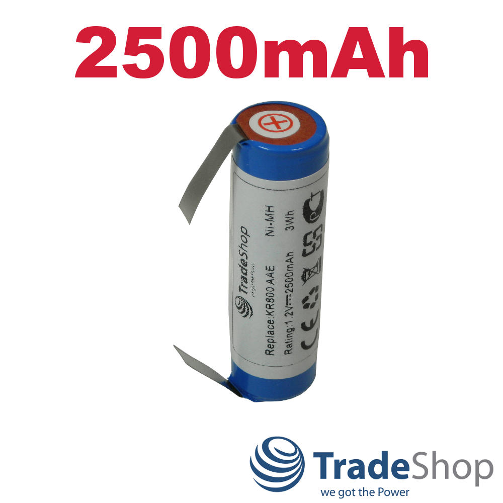 AKKU 2500mAh 1,2V Ni-MH für Wella Contura HS40 Tondeo Eco XS