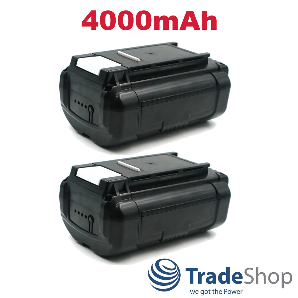 2x Li-Ion Akku 36V/40V 4000mAh für Ryobi RY40210 RY40200 RY40610 ersetzt BPL3626