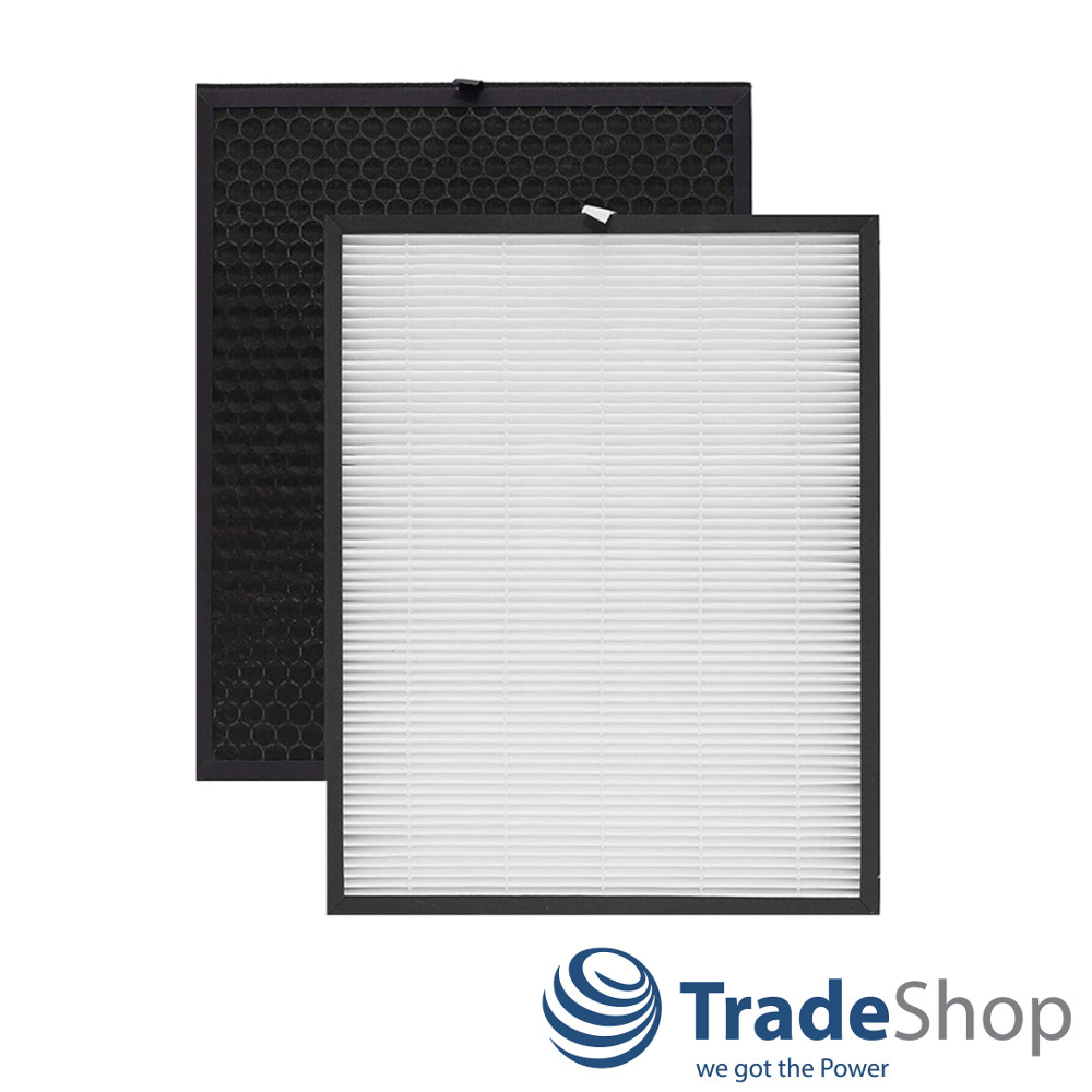 Filter-Set (HEPA-Filter + Aktivkohlefilter) für Philips AC3256 AC3259 AC4550