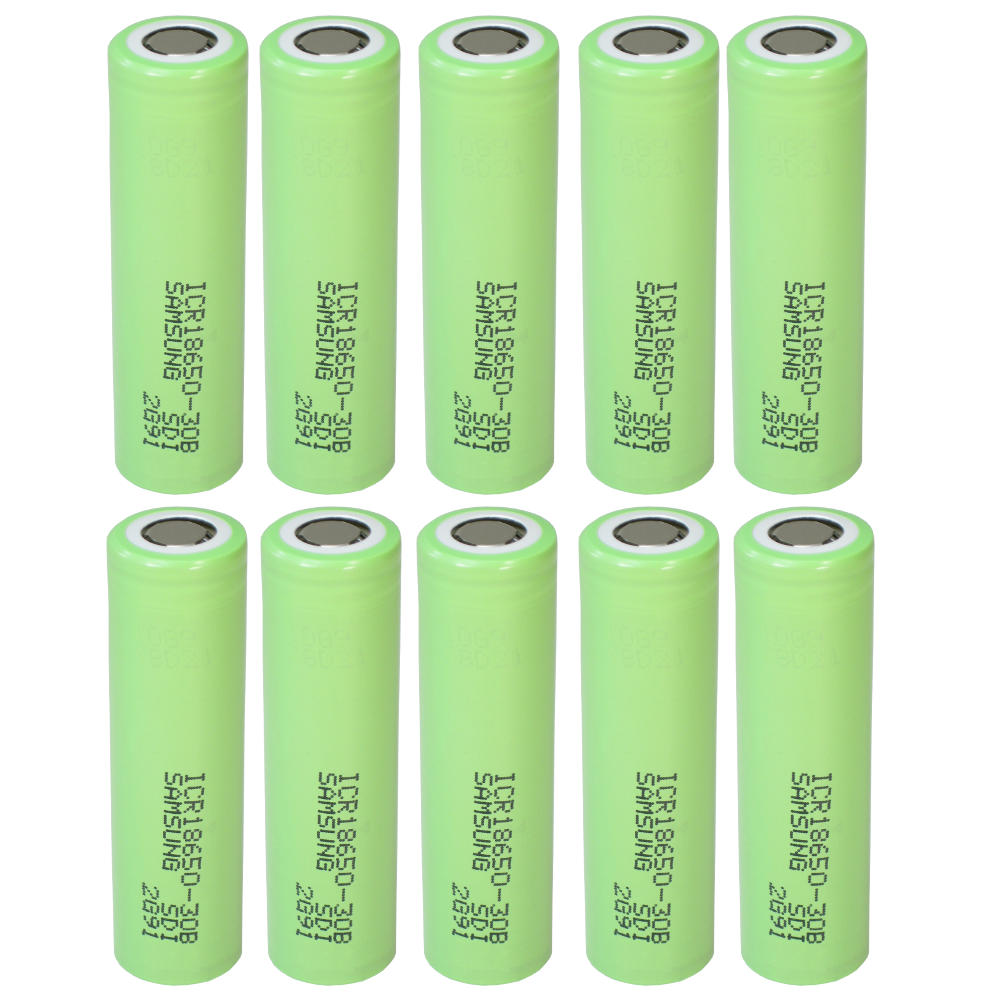 10x Samsung Li-Ion Akku Industrie-Zelle ICR18650-30B 3000mAh 3,6V/3,7V