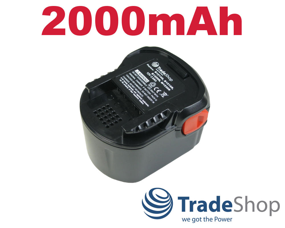 AKKU für AEG 12V 2000mAh 0700 980 320 B1215R B1220R M1230R B1214 BS12X uvm