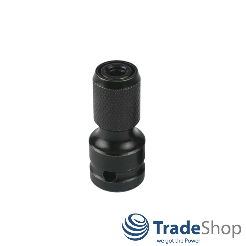 Schlagschrauber Stecknuss-Adapter 1/2" Vierkant  auf 1/4" Innensechskant HEX Bit