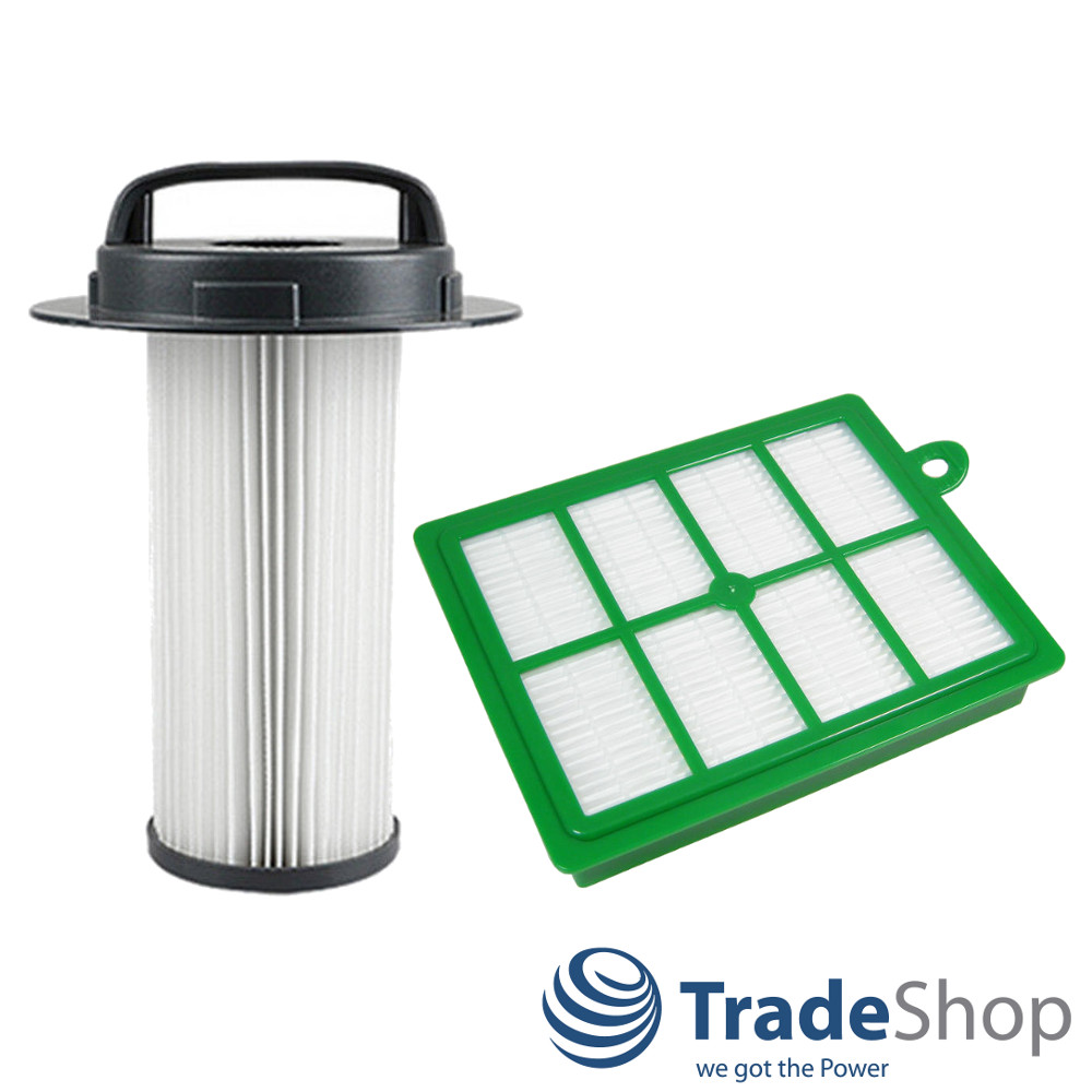 HEPA-Filter Set Zylinderfilter +Allergie-Filter für Philips FC8048 uvm