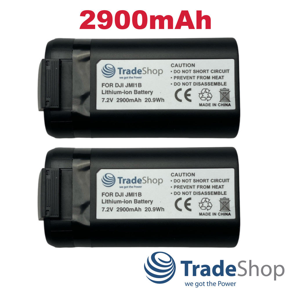 2x Li-Ion Akku 7,2V 2900mAh für DJI  Mavic Mini, Mini 2 Dual ersetzt 1000007355