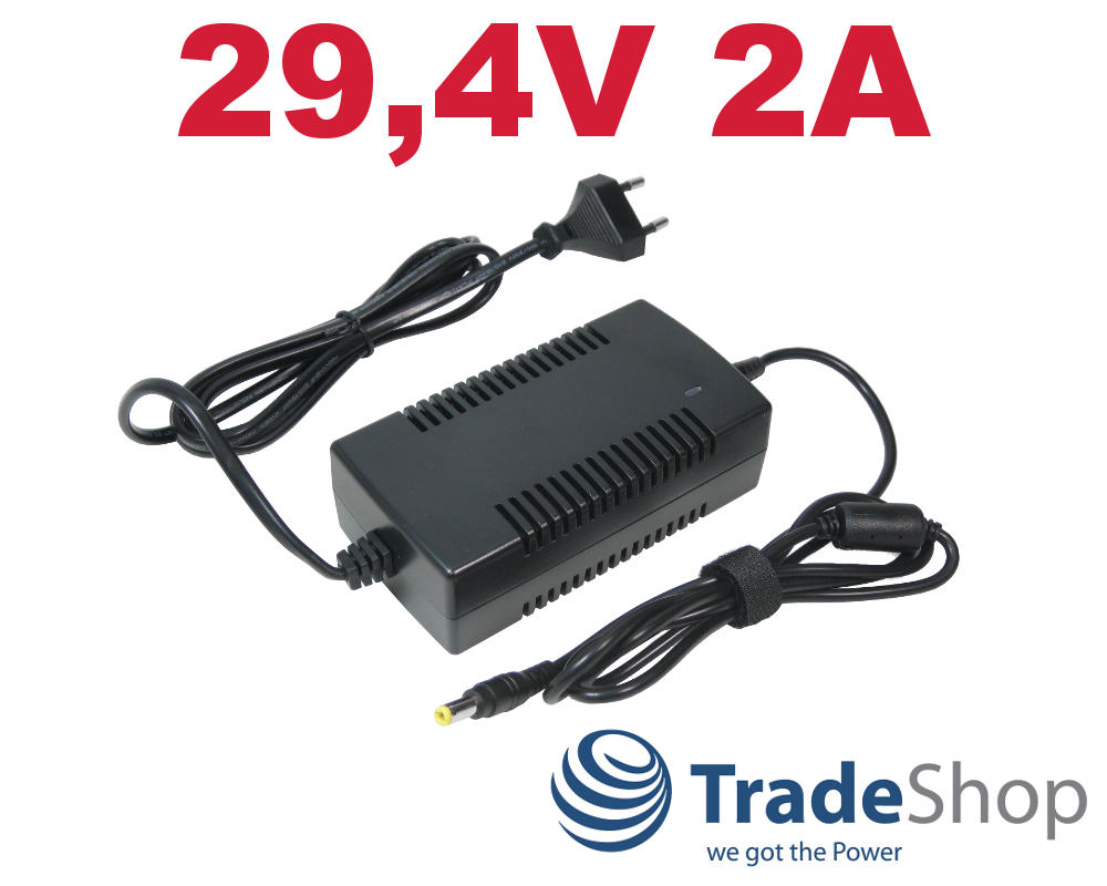 Netzteil Ladegerät Ladekabel 29,4V 2A für 24V Pedelec E-Roller