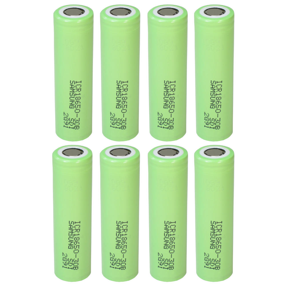 8x Samsung Li-Ion Akku Industrie-Zelle ICR18650-30B 3000mAh 3,6V/3,7V