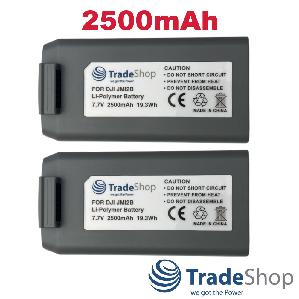 2x Li-Polymer Akku 7,7V 2500mAh für DJI Mavic Mini 2, Mini SE Multikopter Drohne