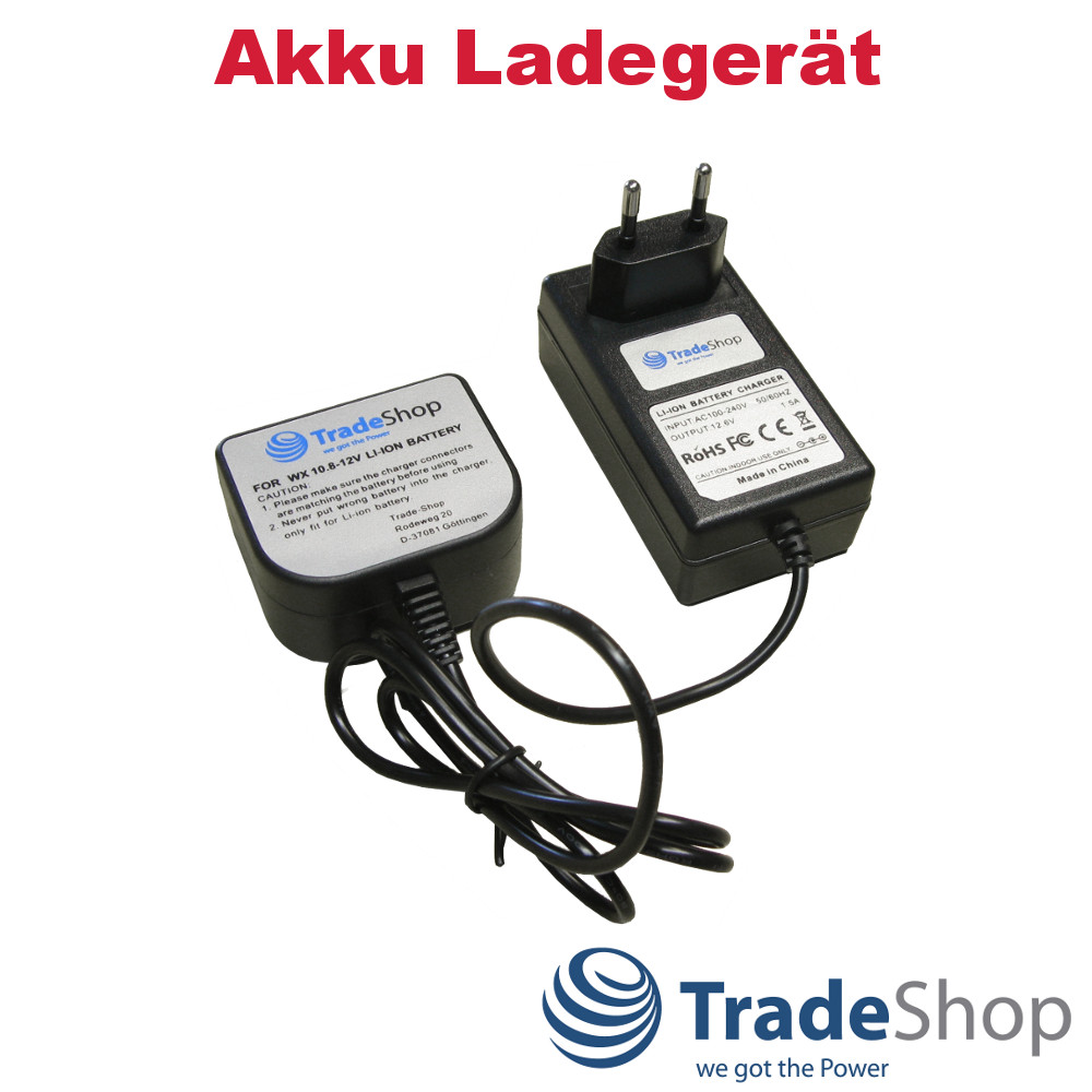 Akku Ladegerät für Worx / Rockwell Li-Ion Akkus 10,8V-12V Ladestation