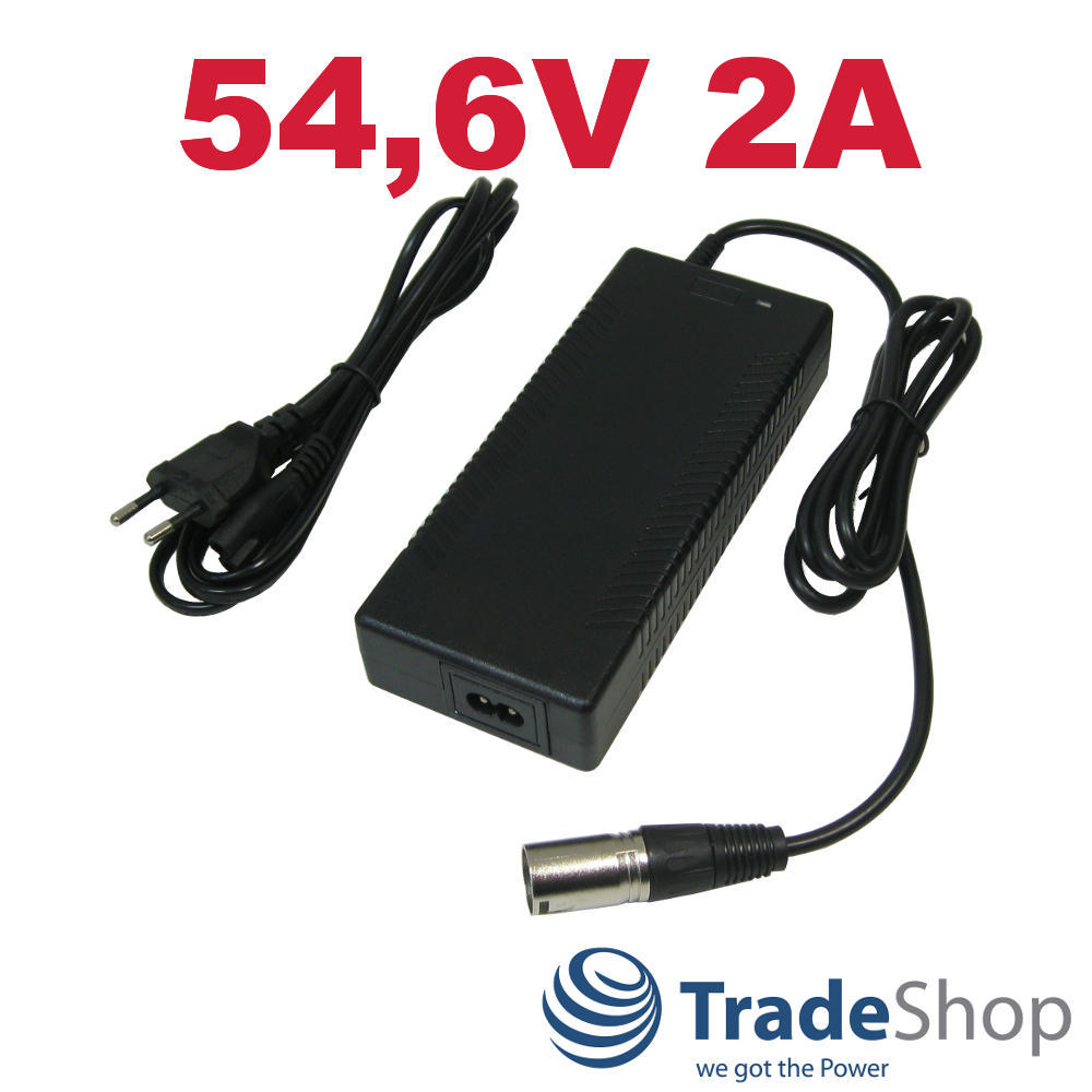 Netzteil Ladegerät Ladekabel 54,6V 2A mit 3pin XLR Anschluss