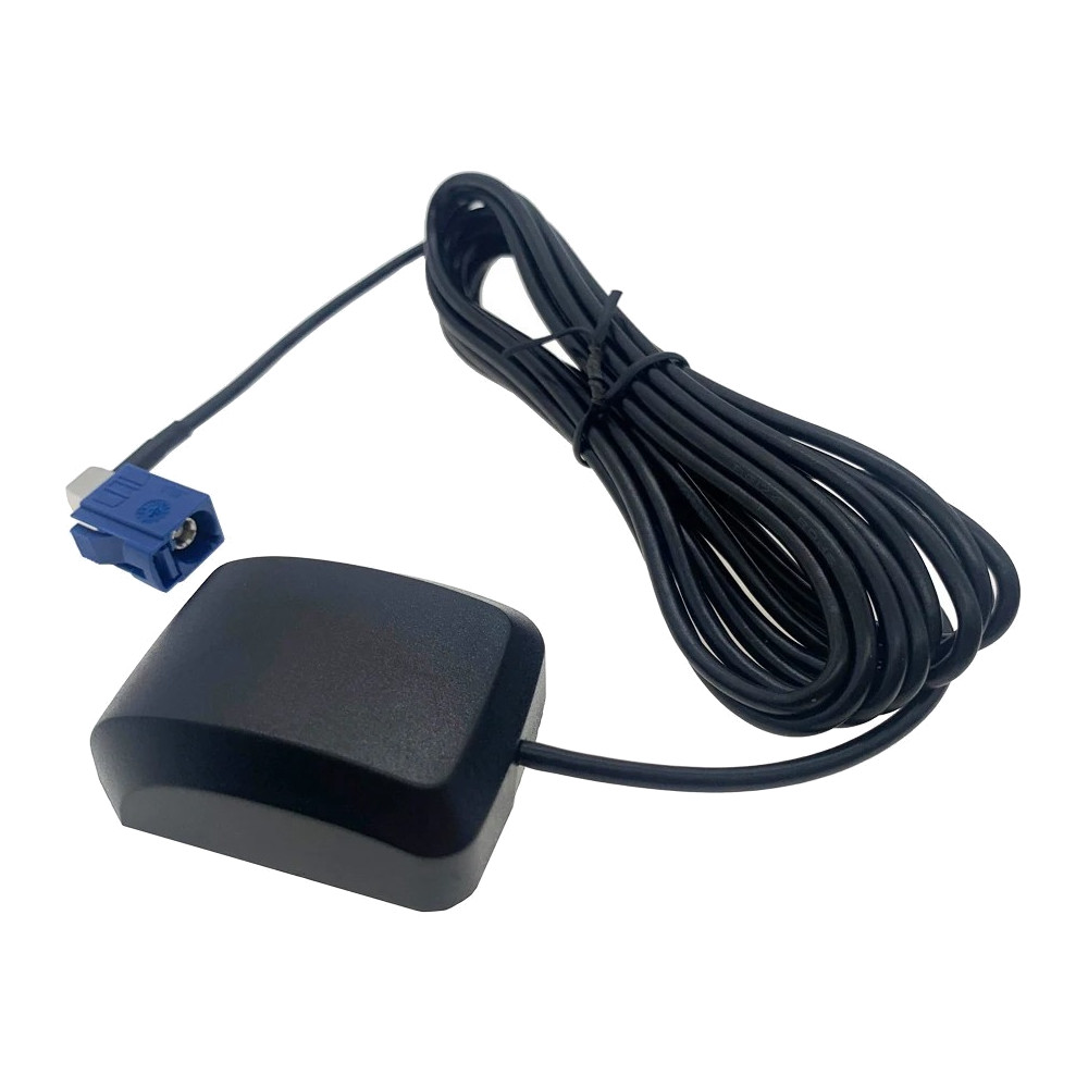 GPS Antenne KFZ Auto Fakra 5m Kabel Magnetisch 90° abgewinkelter Stecker