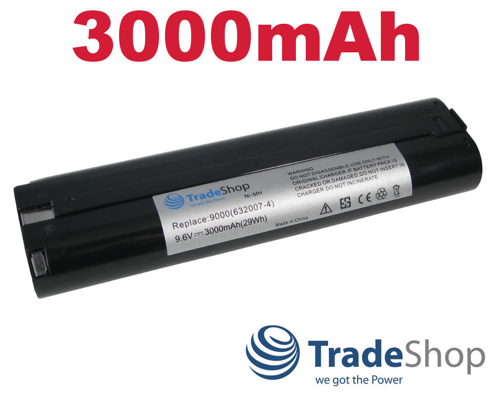 Akku für MAKITA 6093DW 6094DW 6095DW 6096DWE 6891DW 6900DW 3000mAh