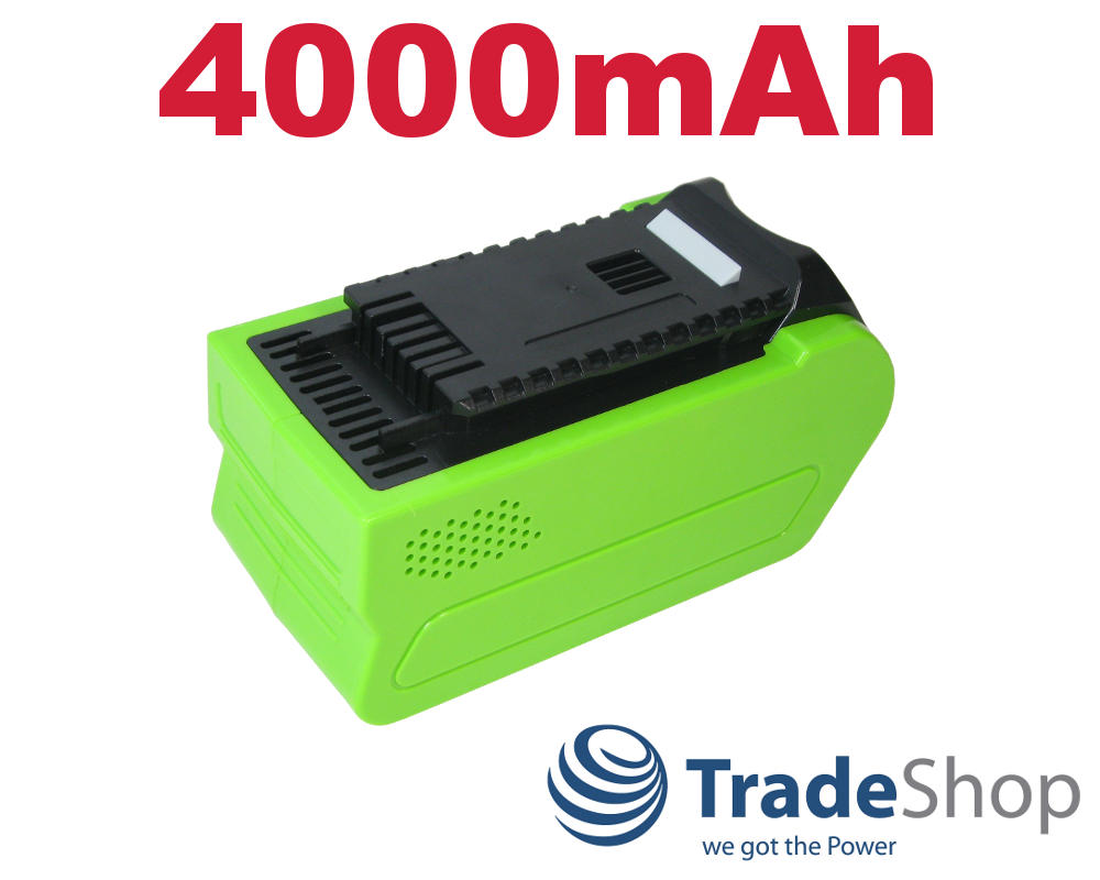 2x AKKU 40V 4000mAh Li-Ion für Greenworks G-MAX 29472 29282 2601102 29472 29282