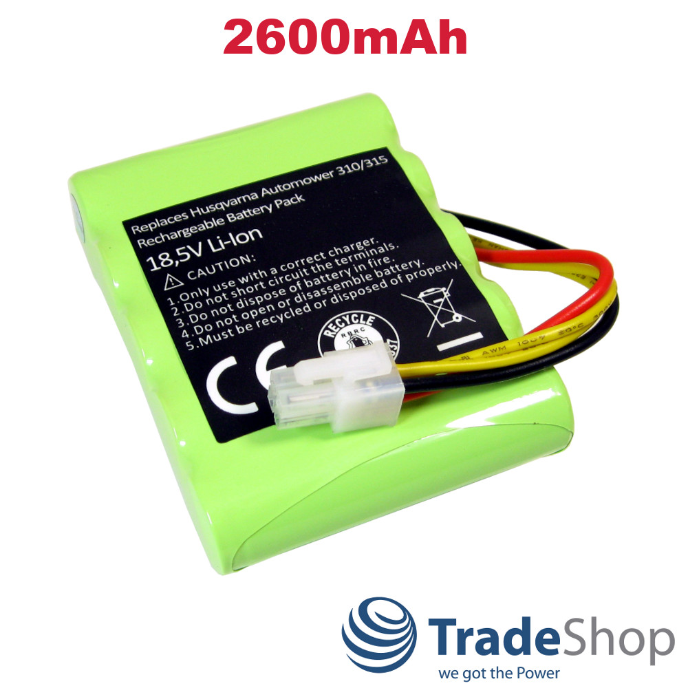 Akku 18,5V 2600mAh Li-Ion für Husqvarna Automower 310 315 2015 2016 2017