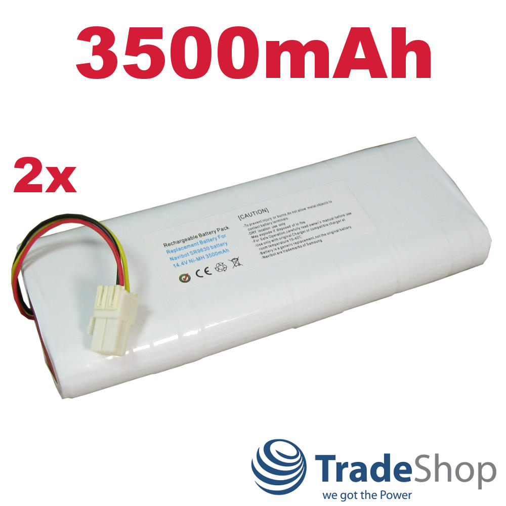 2x Akku Ni-MH 14,4V 3500mAh für Samsung Navibot SR9630 ersetzt DJ96