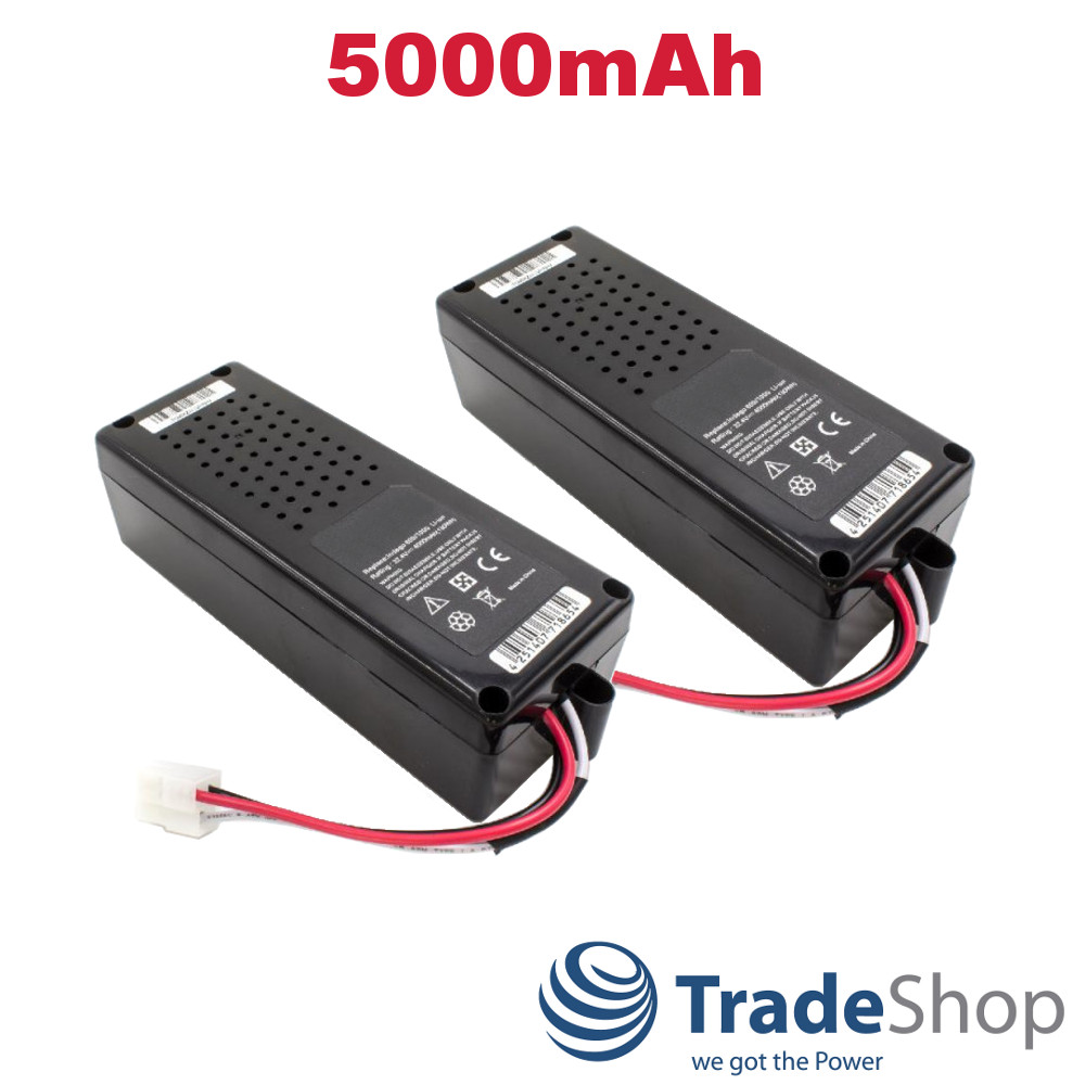 2x AKKU 32,4V 5000mAh für Bosch Indego 800 850 1000 ersetzt F016104299