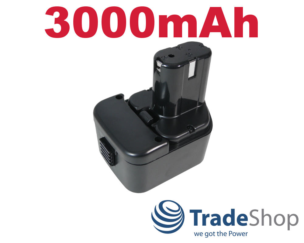 2x Akku 9,6V 3000mAh ersetzt HITACHI B3 316662 318368 318840 321654 EB9M EB9S uvm