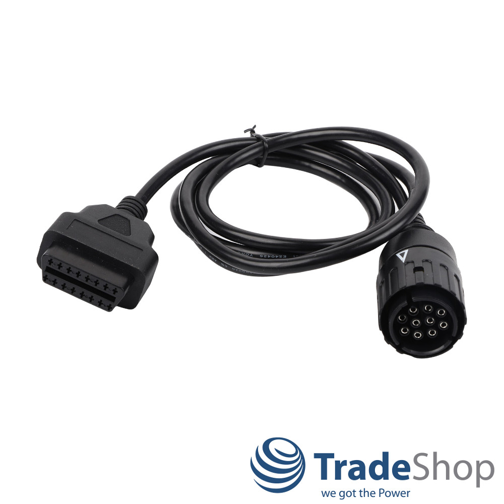 OBD2 Adapterkabel 16pin Normbuchse für BMW Motorräder mit 10pin Diagnosestecker