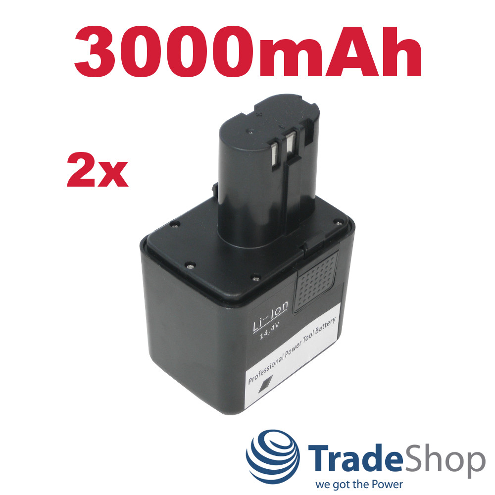 2x AKKU 14,4V Li-Ion 3000mAh 43,2Wh ersetzt Gesipa 7251045 7251049