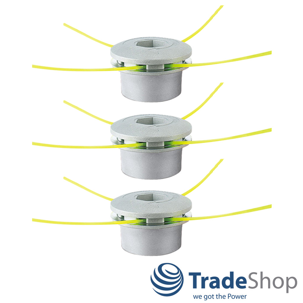 3x Universal Rasentrimmer Trimmerkopf Metalldichtung Set Rasenmäher Motorsense