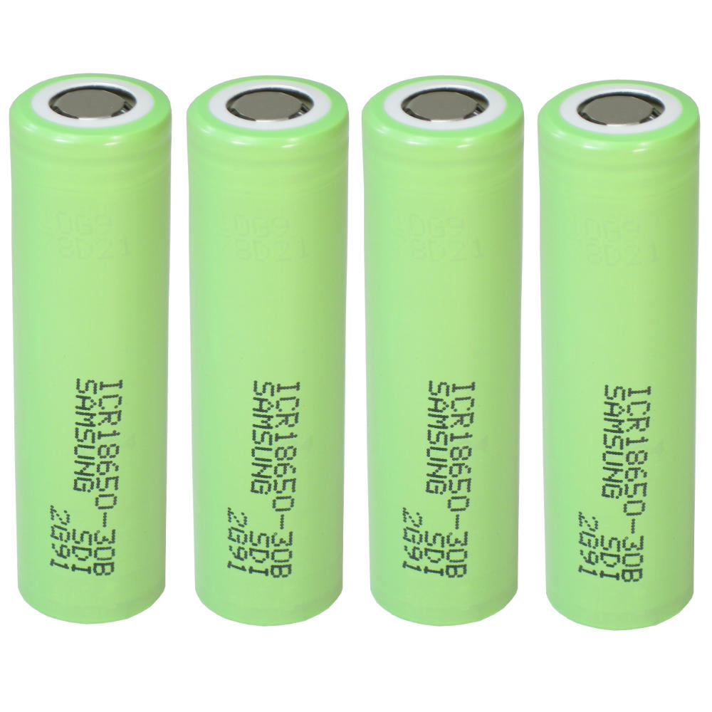 4x Samsung Li-Ion Akku Industrie-Zelle ICR18650-30B 3000mAh 3,6V/3,7V