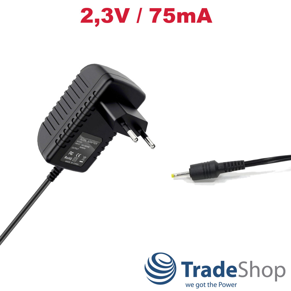 2,3V 75mA Netzteil Ladegerät für Braun BT3020 BT3022 BT3324 ersetzt 81634450