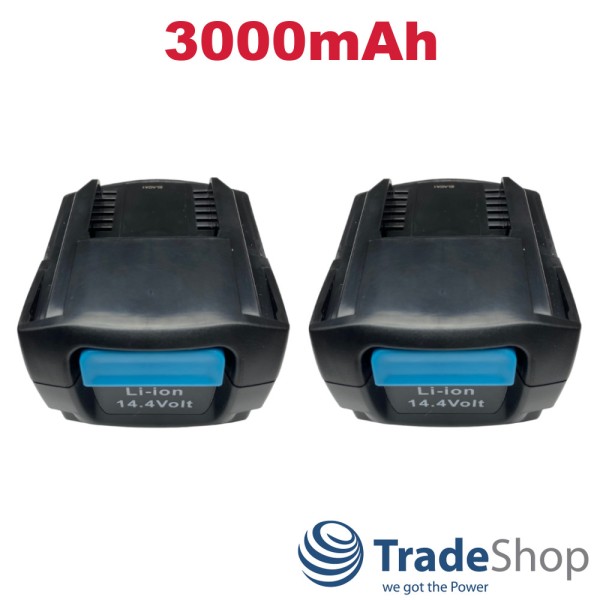 2x Li-Ion Akku 14,4V 3000mAh für Hilti SFC 14-A, SID 14-A ersetzt B14/3.3 429788