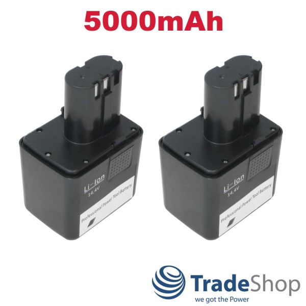 2x AKKU 14,4V Li-Ion 5000mAh für Gesipa Firebird 7260032 ersetzt 7251045 7251049