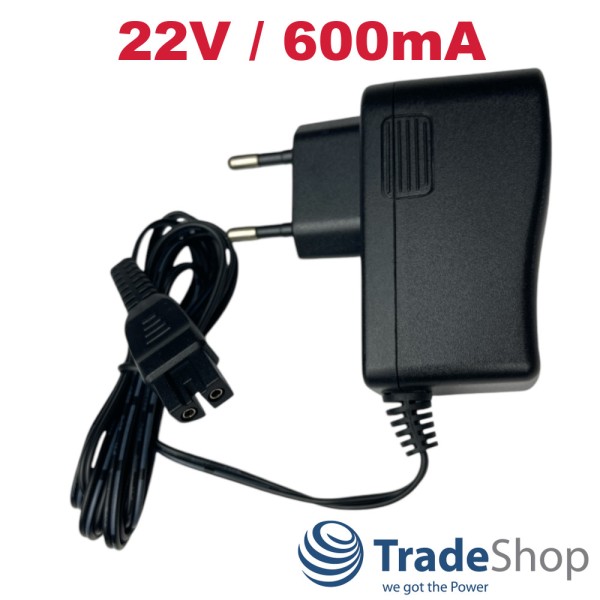 Ladegerät Netzteil Ladekabel 22V 0,6A für Kärcher 6.195-070.0 VC5 VC4S PS05