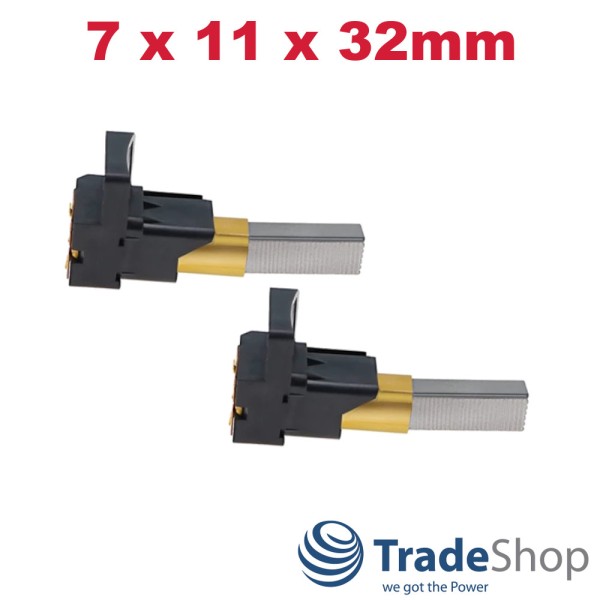 2x Motorkohlen Kohlebürsten 7x11x32mm für Dyson DC01 DC02 DC07 DC14 DC20 DC33