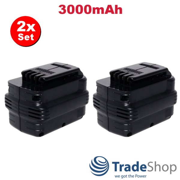 2x AKKU für Dewalt 24V 3000mAh DE0240 DE0241 DE0242 DE0243 DW0241 DW0242 005 uvm