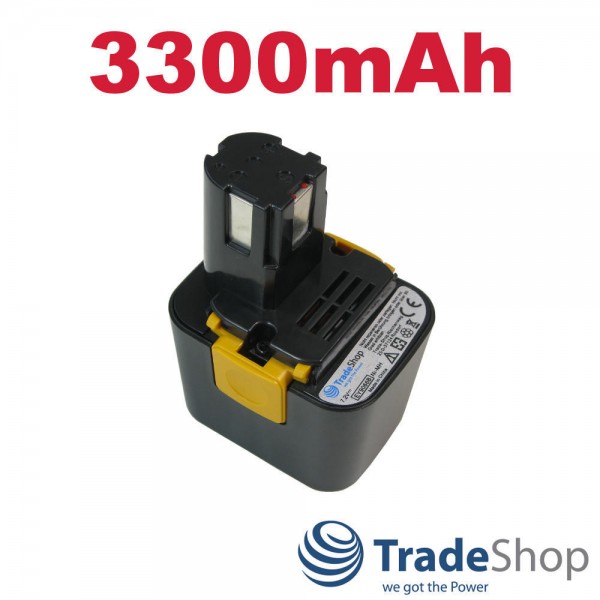 AKKU Ni-MH 7,2V 3300mAh ersetzt Panasonic EY9168 EY9168B EY9065