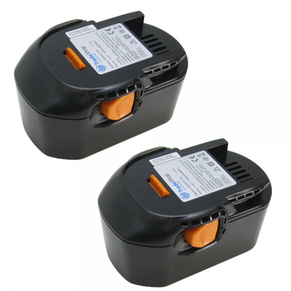 2x AKKU 14,4V 4000mAh Li-Ion ersetzt AEG B1414G B1415R B1420 B1420R M1430R